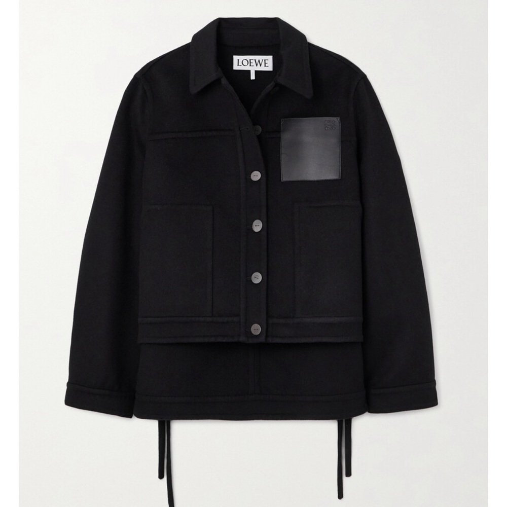 Loewe anagram wool/cashmere jacket, EU34 black